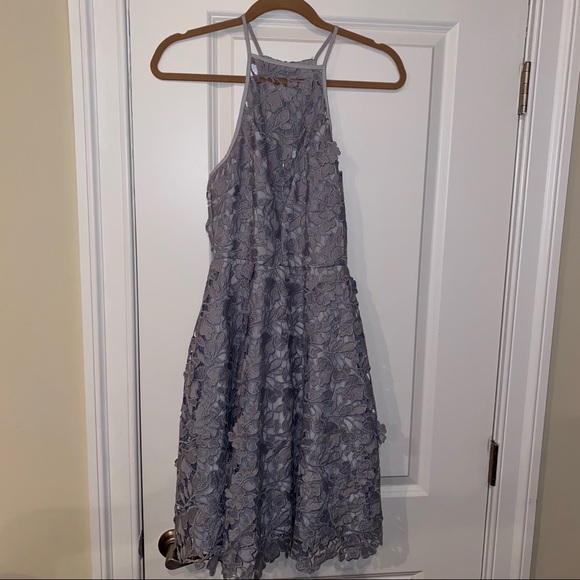 Keepsake The Label Gray Floral Dress - Picture 4 of 8